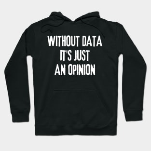 Without Data It's Just an Opinion - Data Analyst Hoodie